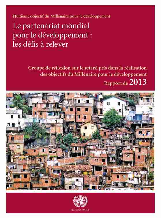 [PDF] Le partenariat mondial pour le développement - the United Nations