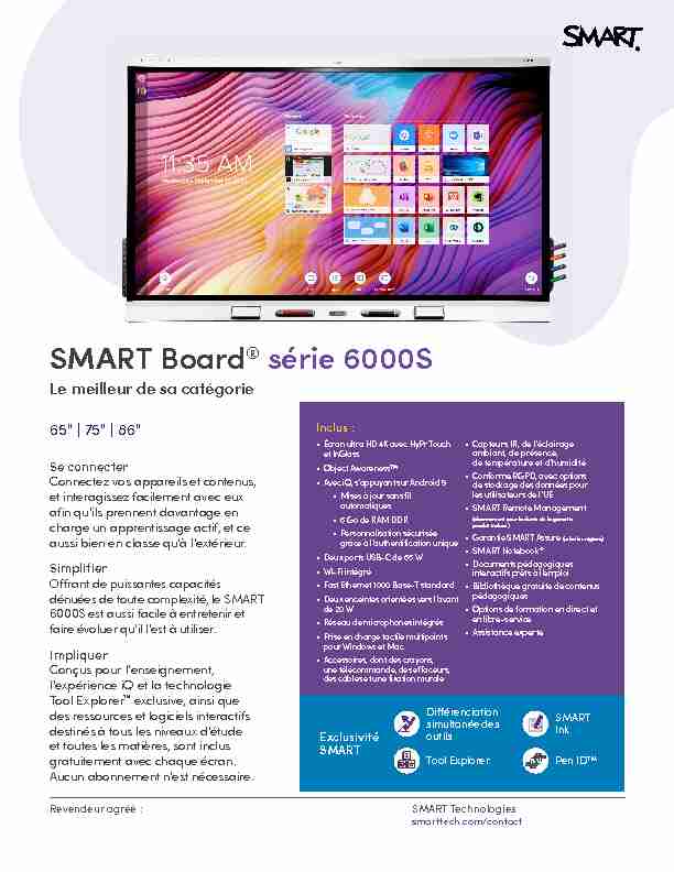 SMART Board® série 6000S