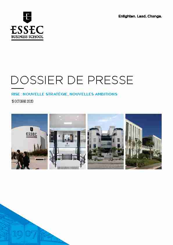DOSSIER DE PRESSE - ESSEC Business School