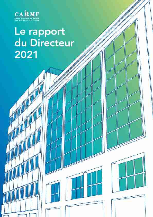 Le rapport du Directeur 2021