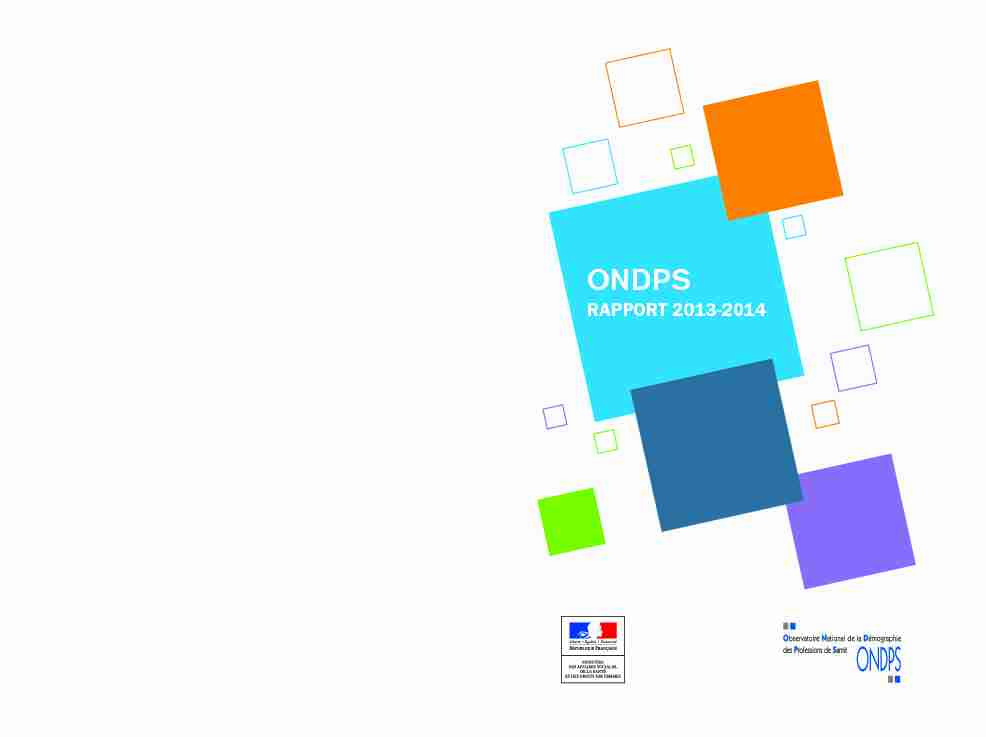 ondps - rapport 2013-2014