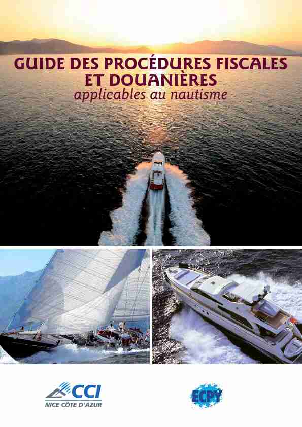 Guide fiscale nautisme_Livre Blanc nautisme