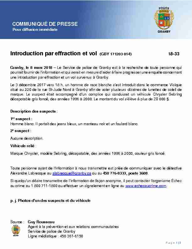 Introduction par effraction et vol (GBY 171203 014)