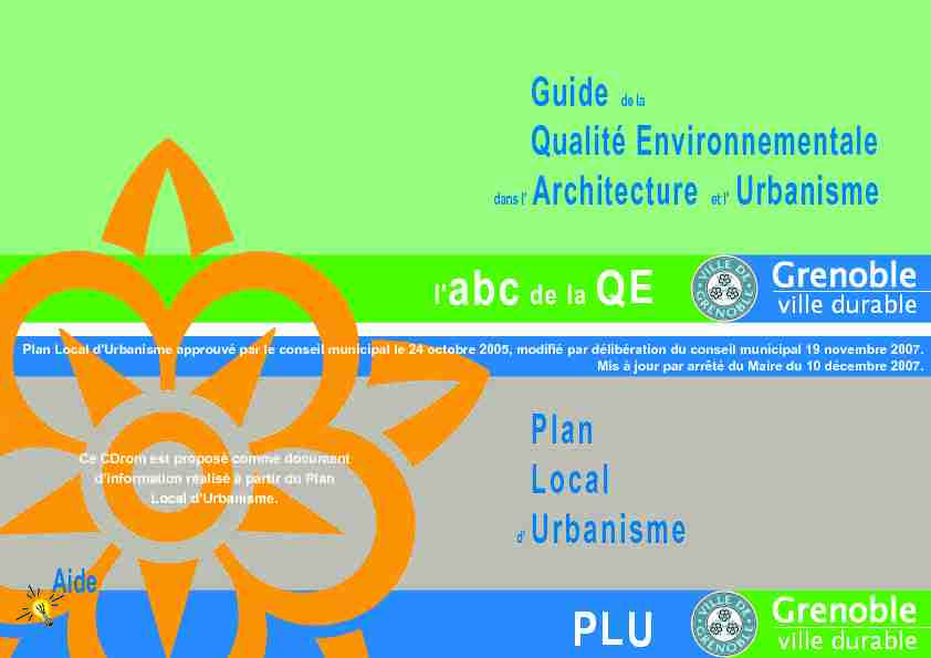 Architecture Urbanisme Plan Local Urbanisme Qualité