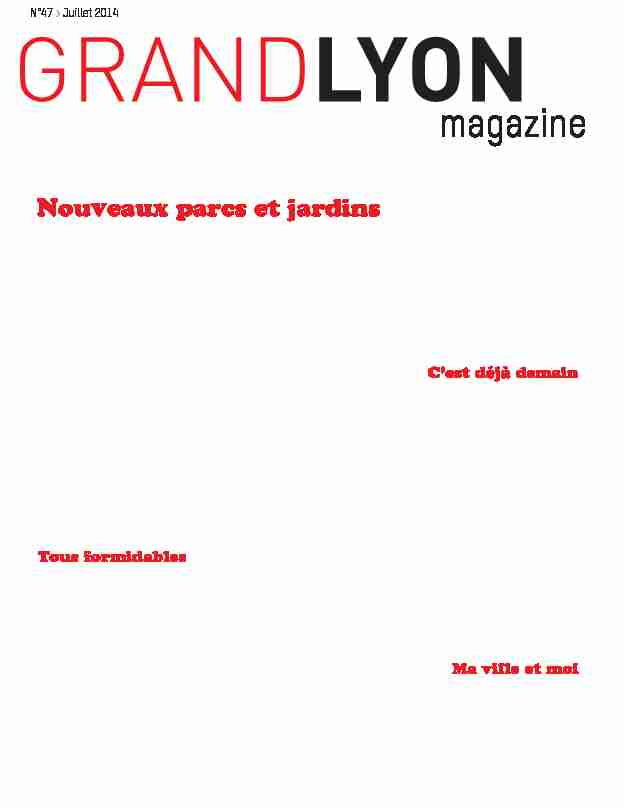Grand Lyon Magazine n°47