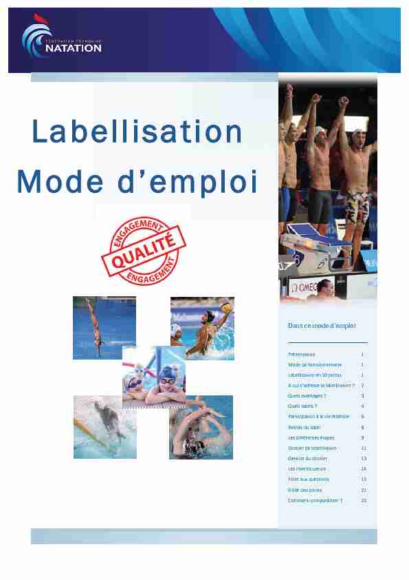 Labellisation Mode demploi