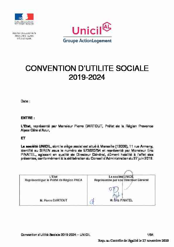 Approbation dune convention dUtilité Sociale (CUS) avec la SA d