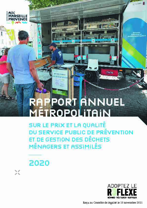 Rapport Annuel 2020 sur le Prix et la Qualité du Service Prévention