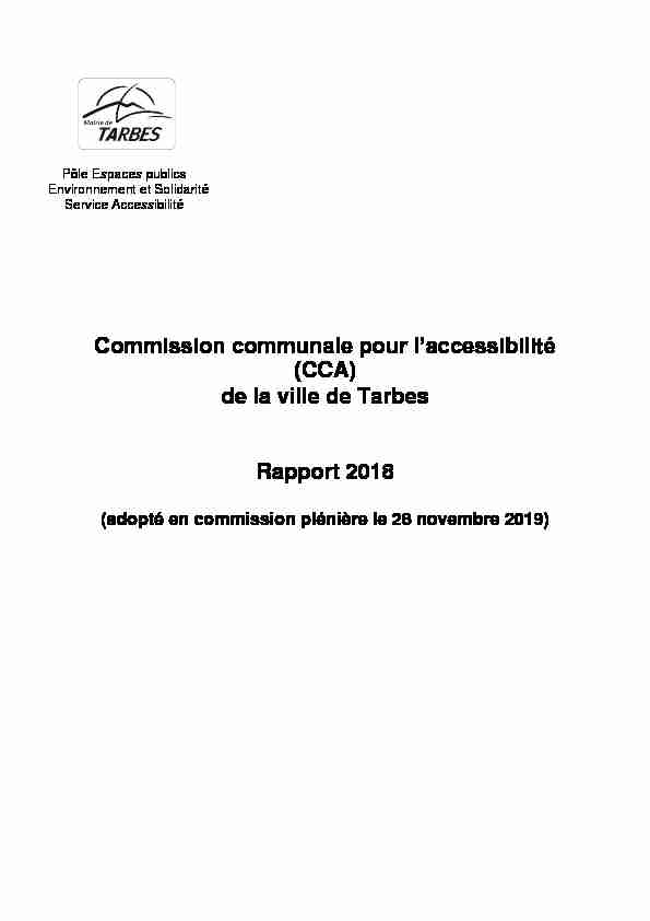 Commission communale pour laccessibilité (CCA) de la ville de