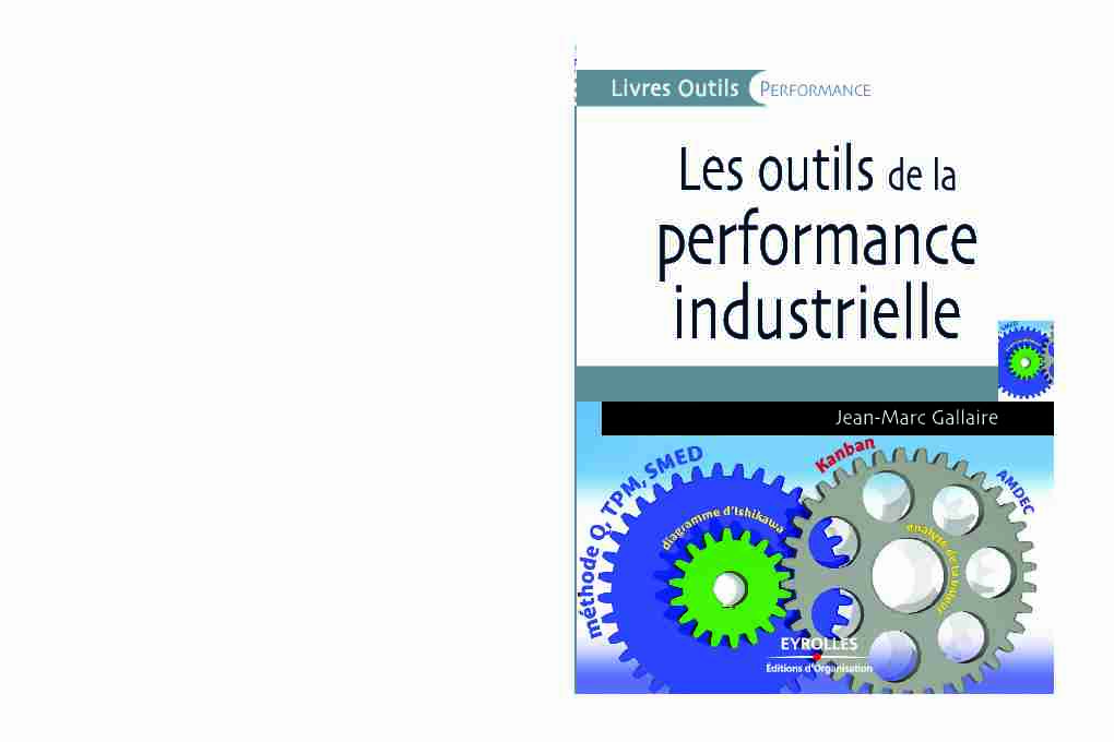 [PDF] Les outils de la performance industrielle
