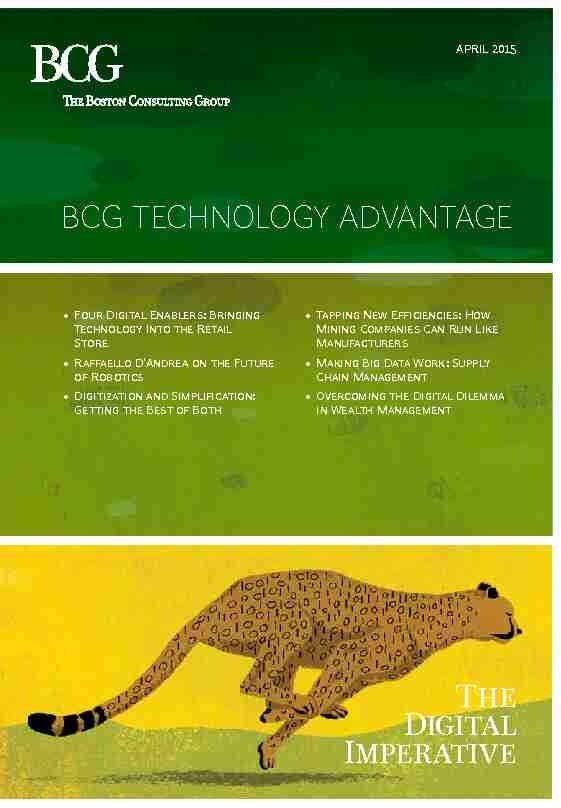 BCG Technology Advantage April 2015
