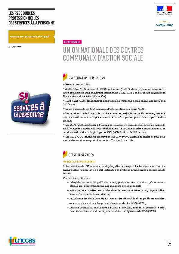 [PDF] UNION NATIONALE DES CENTRES COMMUNAUX DACTION