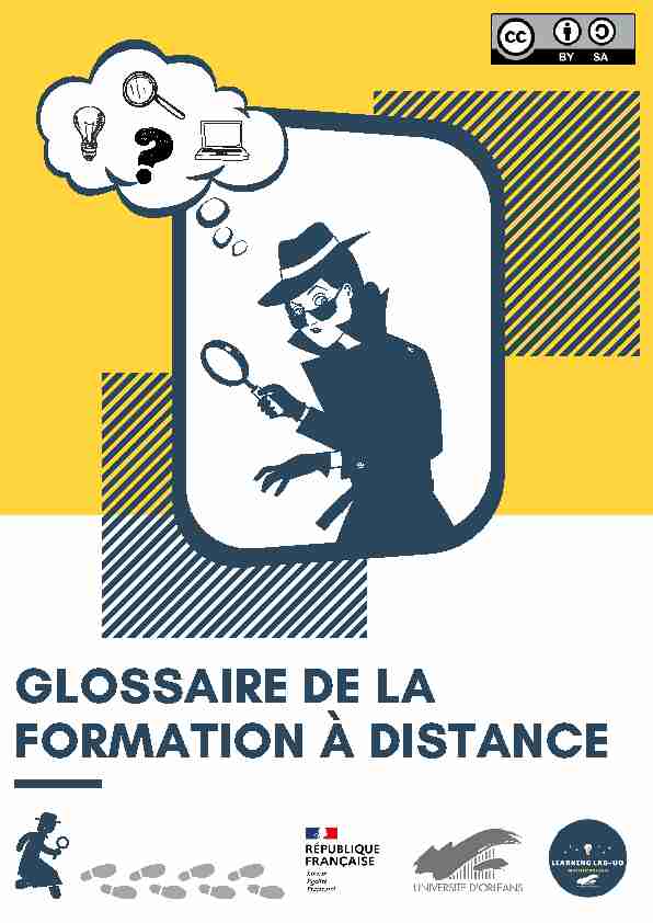 GLOSSAIRE DE LA FORMATION À DISTANCE