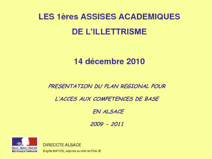 14 décembre 2010 - Académie de Strasbourg