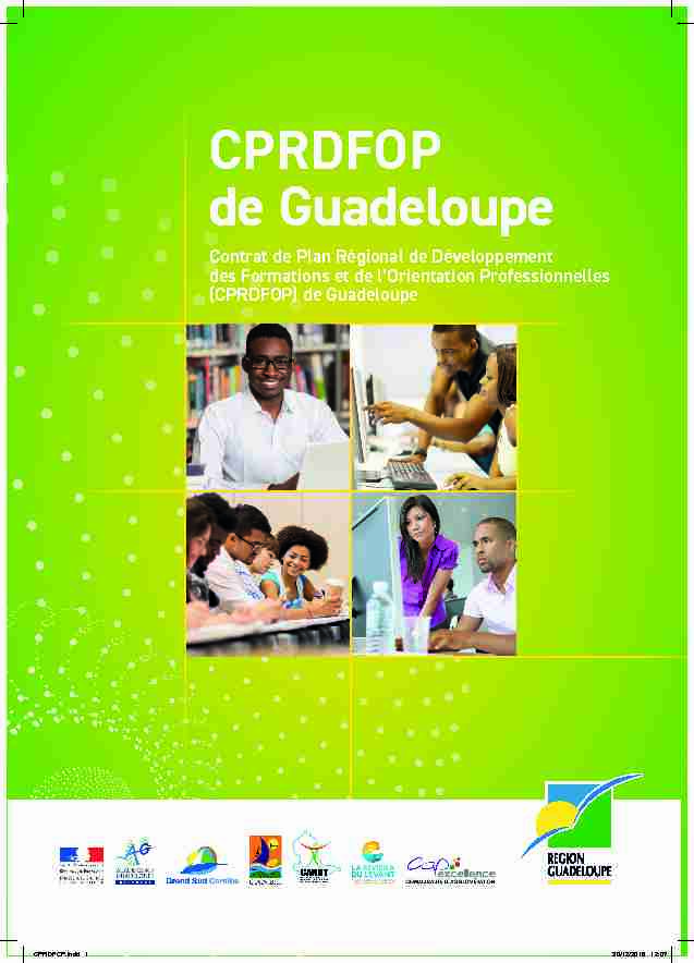 CPRDFOP de Guadeloupe