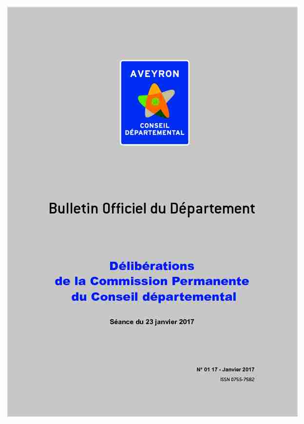 Bulletin Officiel du Département