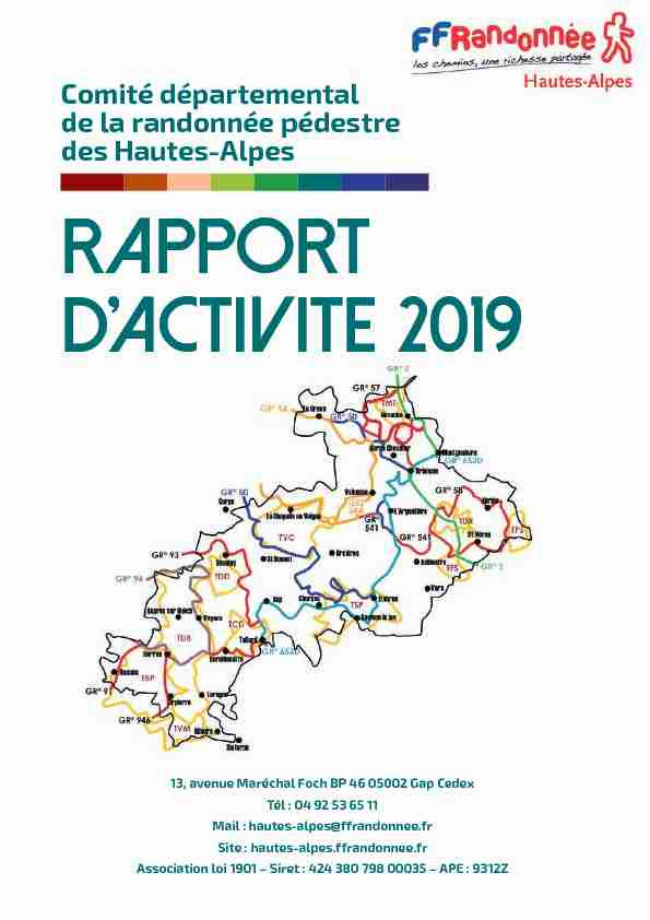 Comité départemental de la randonnée pédestre des Hautes-Alpes