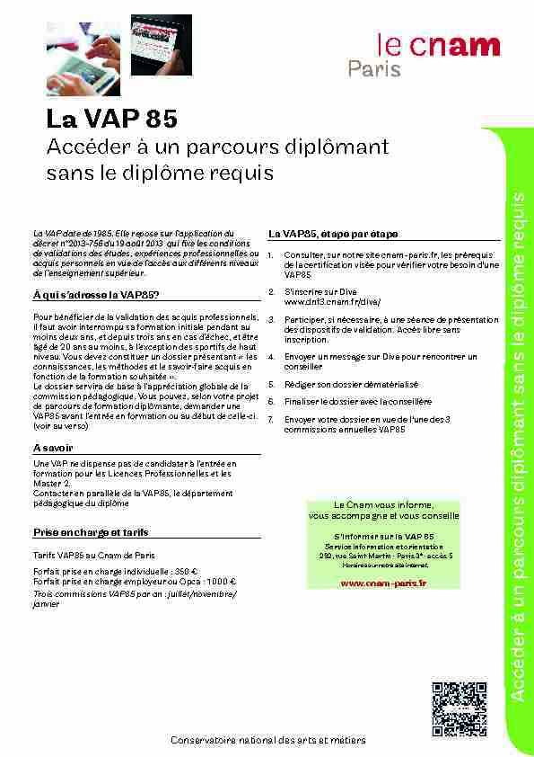 La VAP 85 - Paris
