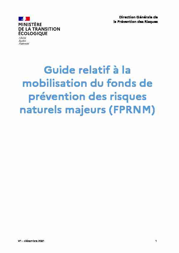 pdf Guide relatif à la mobilisation du fonds de prévention des