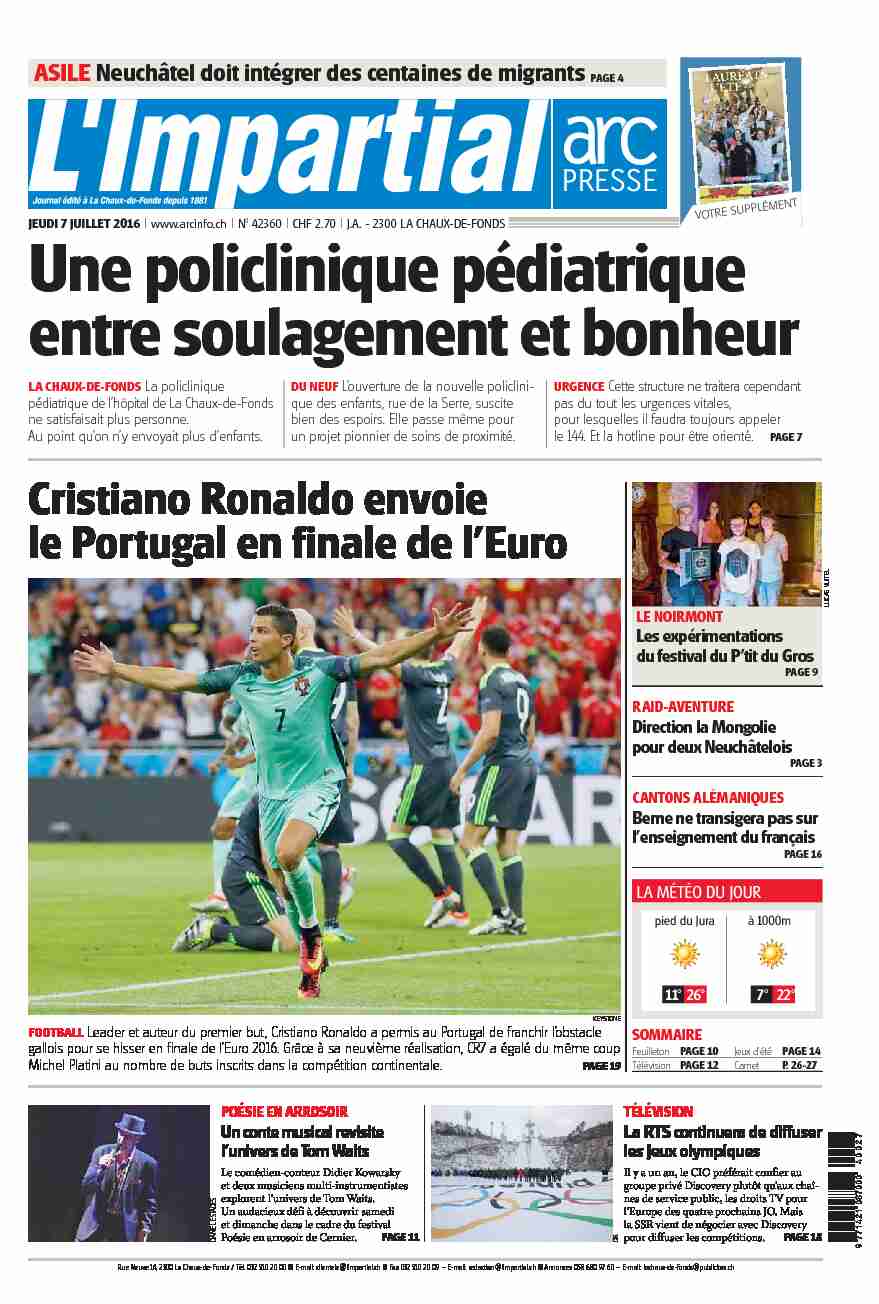 Cristiano Ronaldo envoie le Portugal en finale de lEuro