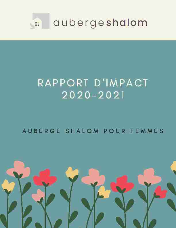2020-2021 IMPACT REPORT FR