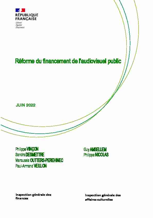 Réforme du financement de laudiovisuel public