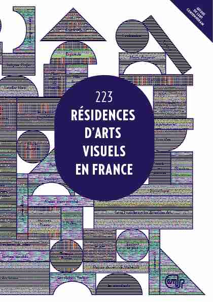 223 RÉSIDENCES DARTS VISUELS EN FRANCE