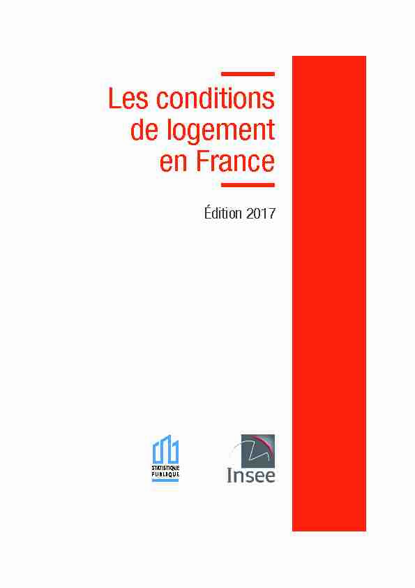 [PDF] Les conditions de logement en France - Insee