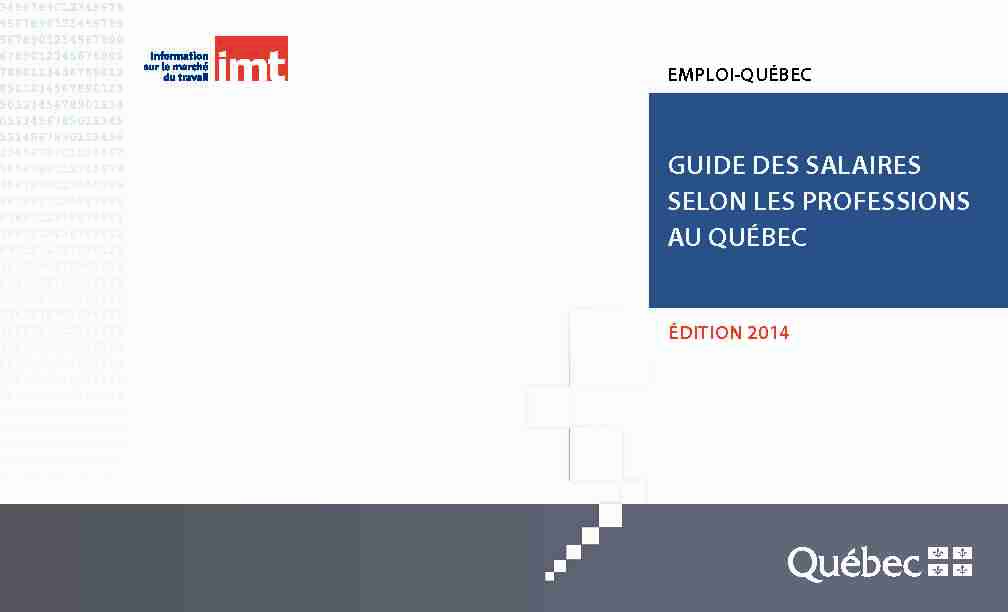 Guide des salaires selon les professions au Québec