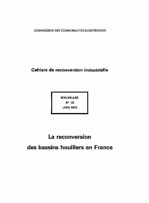 [PDF] La reconversion des bassins houillers en France