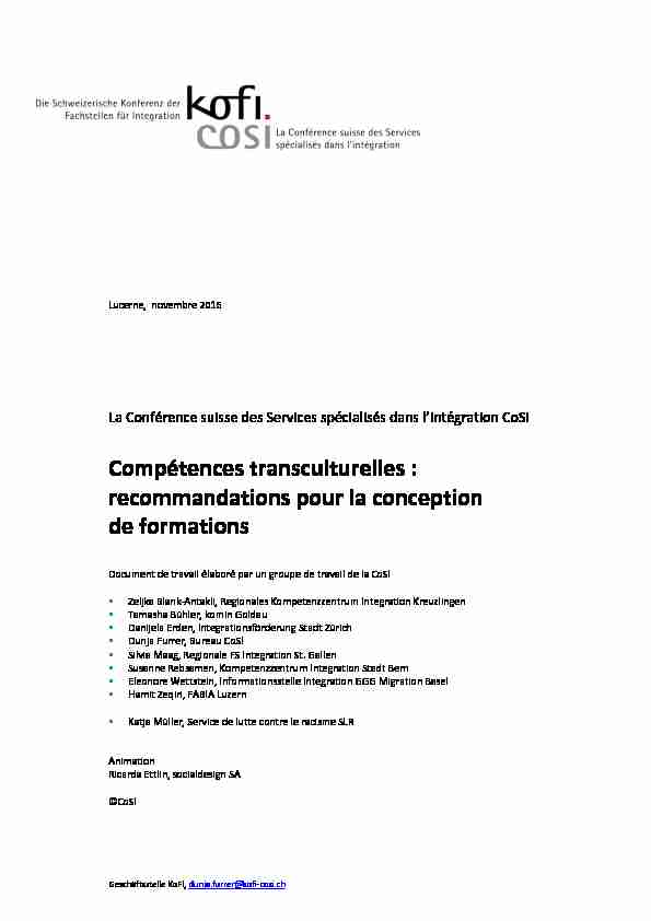 Compétences transculturelles : recommandations pour la