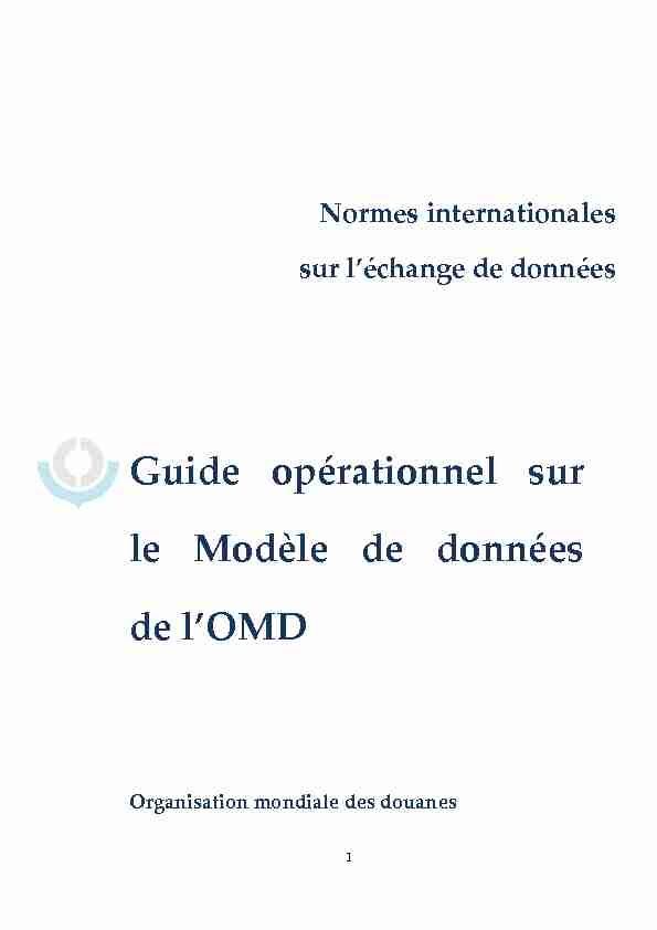 Guide opérationnel sur le Modèle de données de lOMD