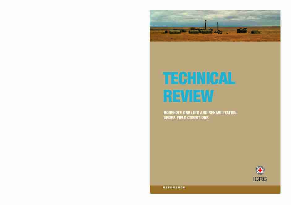 TECHNICAL REVIEW : BOREHOLE DRILLING AND