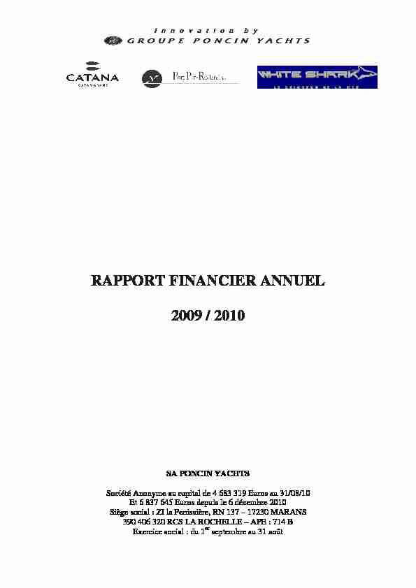 rapport financier 2010