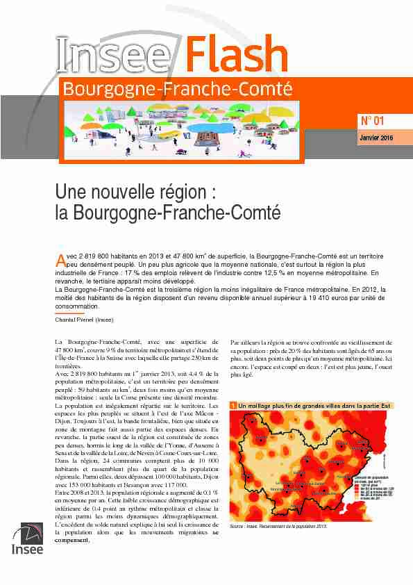 Une nouvelle région : a Bourgogne-Franche-Comté