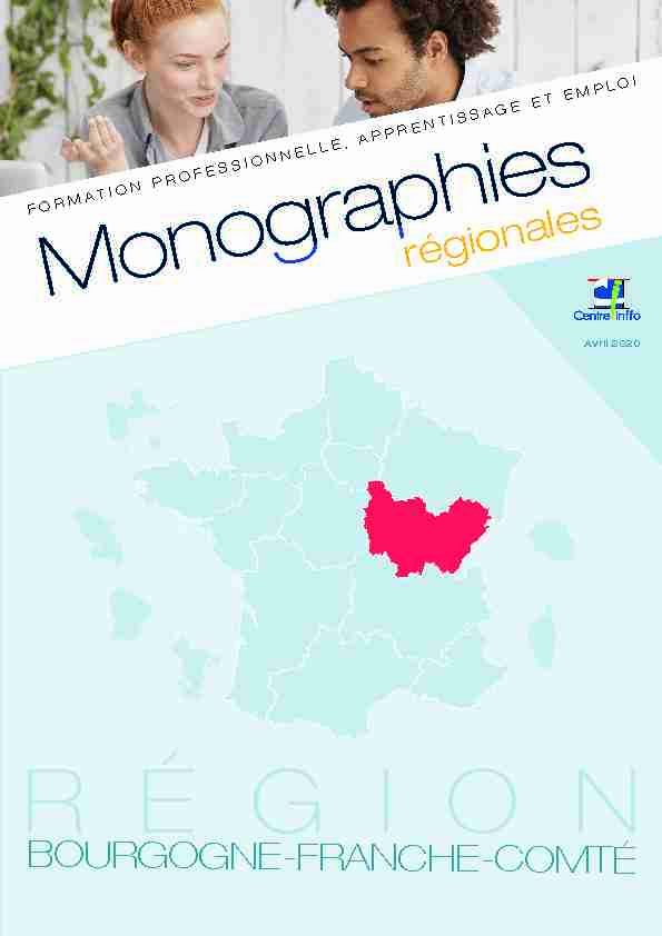 Bourgogne- Franche-Comté Monographies