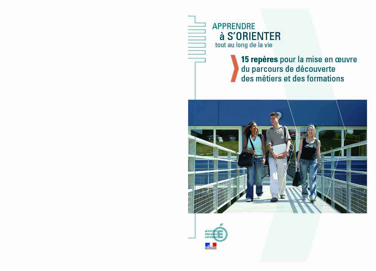 [PDF] Repères pour lorientation - Éduscol - Ministère de lÉducation