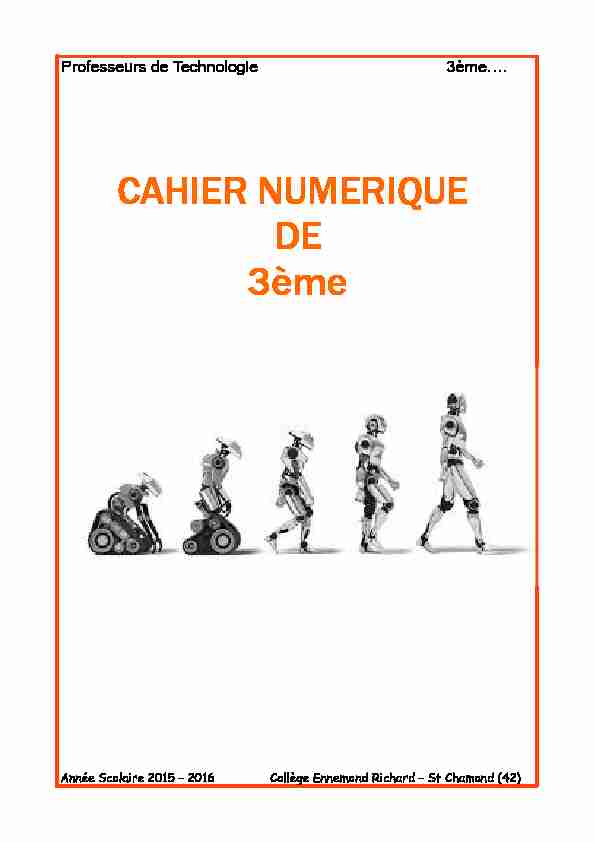 [PDF] CAHIER NUMERIQUE DE 3ème - Collège Ennemond Richard