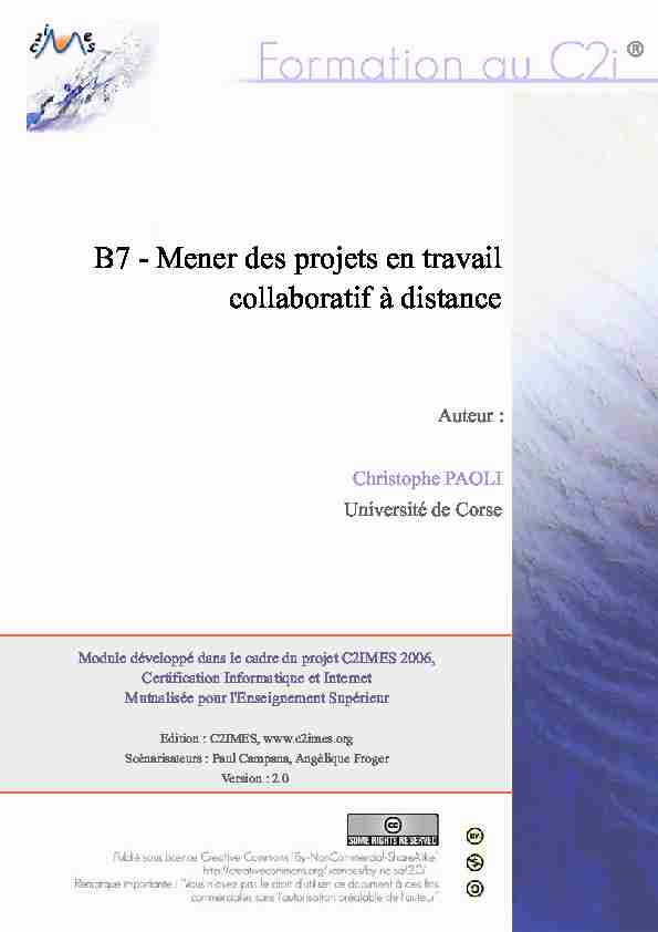 [PDF] Exercice n°7 Travail collaboratif - C2IMES