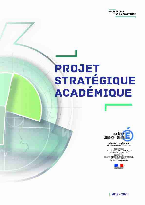 projet stratégique académique