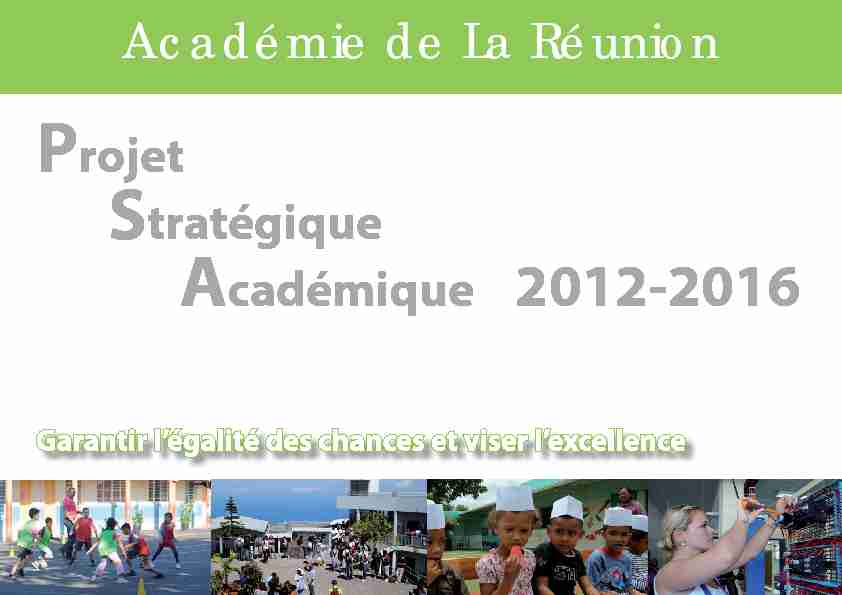 [PDF] Projet Stratégique Académique 2012-2016 - Lycée Pierre Lagourgue