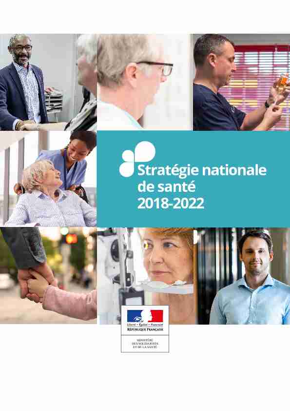 [PDF] Stratégie nationale de santé 2018-2022 - Ministère des Solidarités