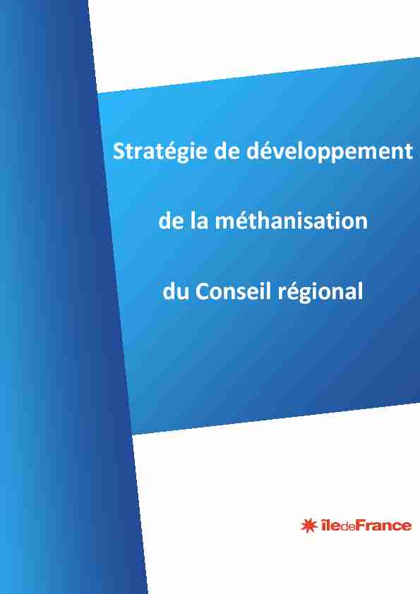 [PDF] Stratégie de développement de la méthanisation du Conseil régional
