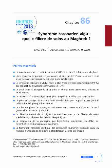 [PDF] Syndrome coronarien aigu - SFMU