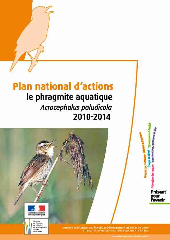 Plan national dactions - le phragmite aquatique