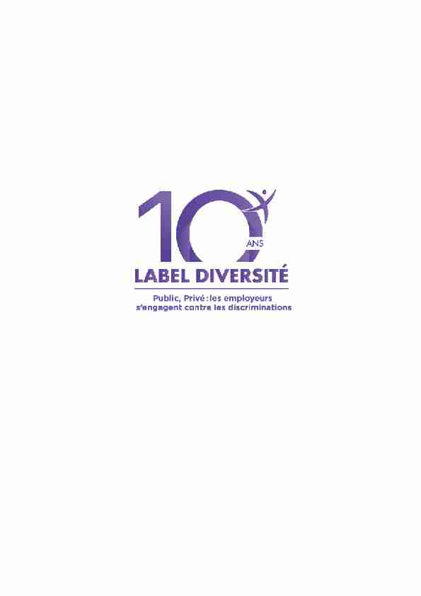 [PDF] le label diversité - Ministère du Travail