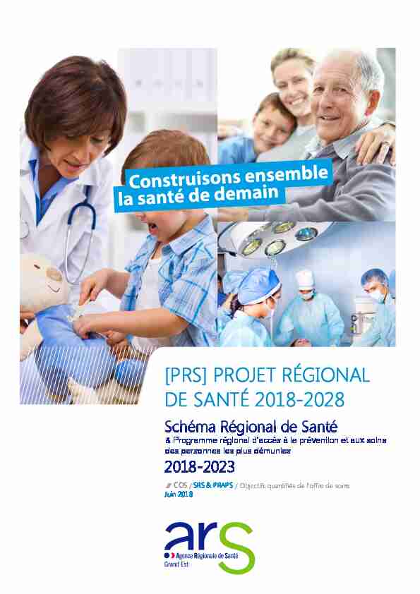 [prs] projet régional de santé 2018-2028