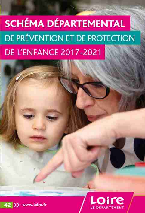Schéma départemental de prévention et de protection de lenfance