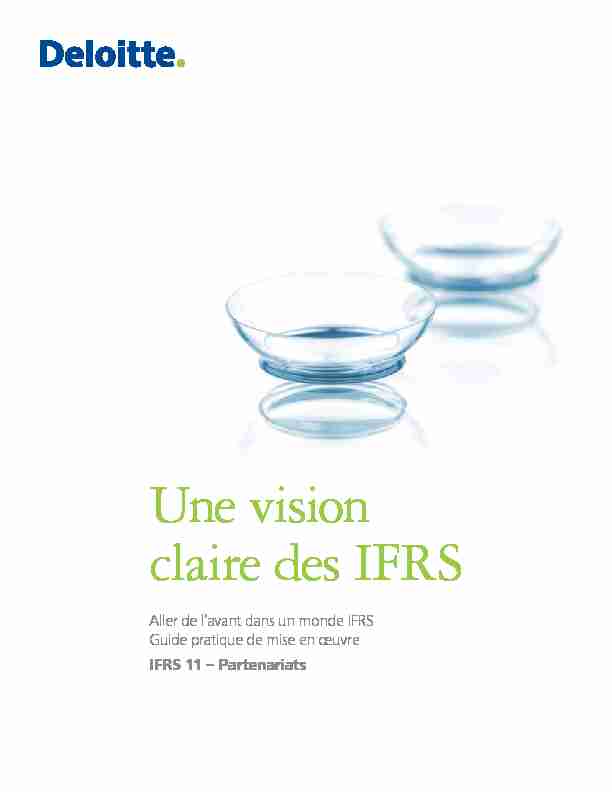 Une vision claire des IFRS