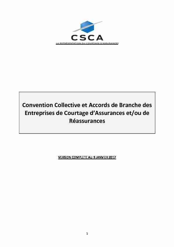 [PDF] Convention Collective et Accords de Branche des Entreprises de